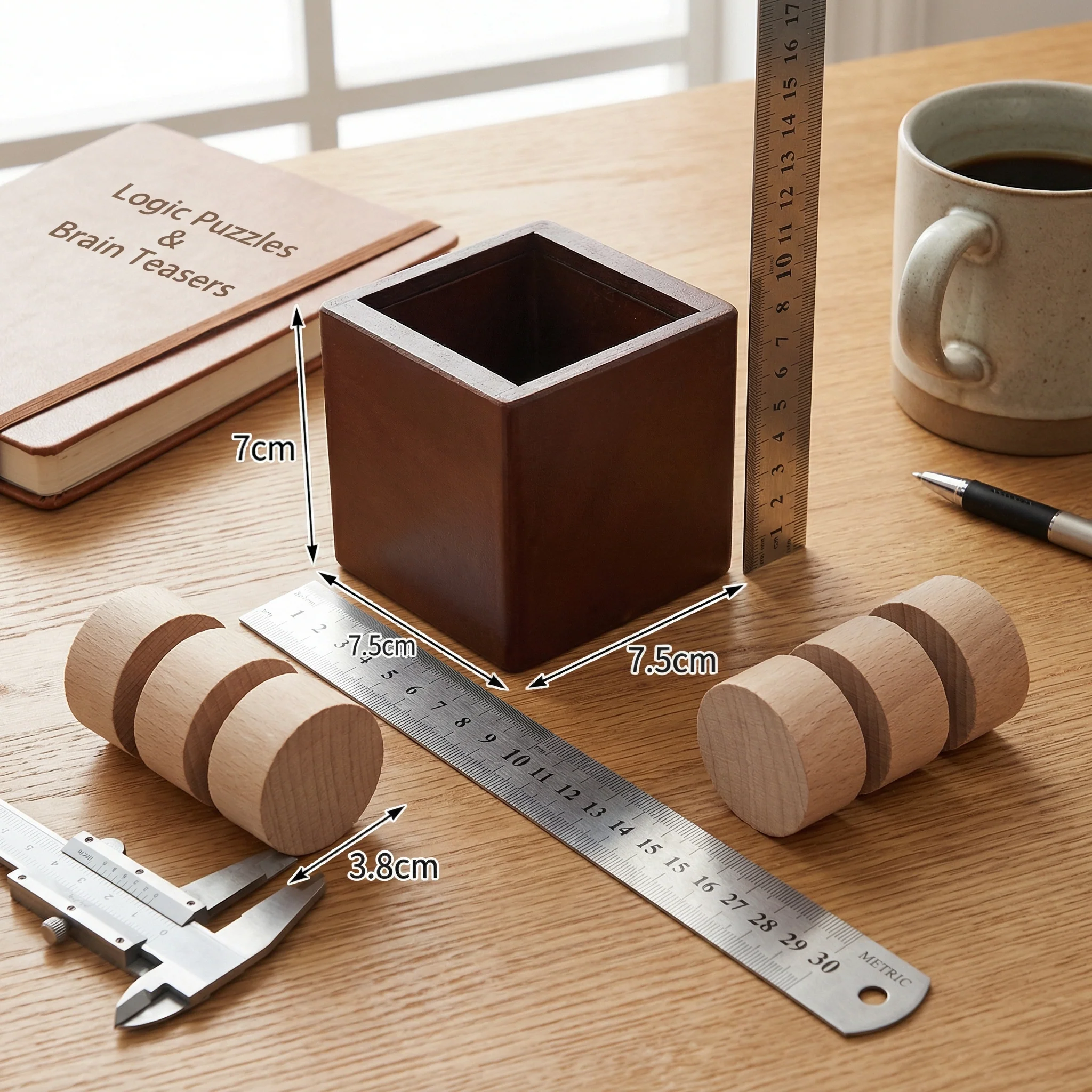 3D Wooden Logic Puzzle & Shape Challenge - Image 2