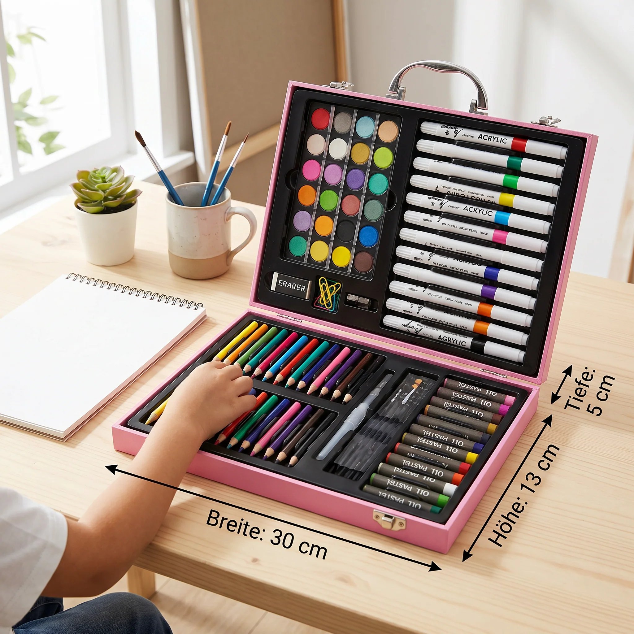 88-Piece Creative Art Case for Little Artists - Image 5