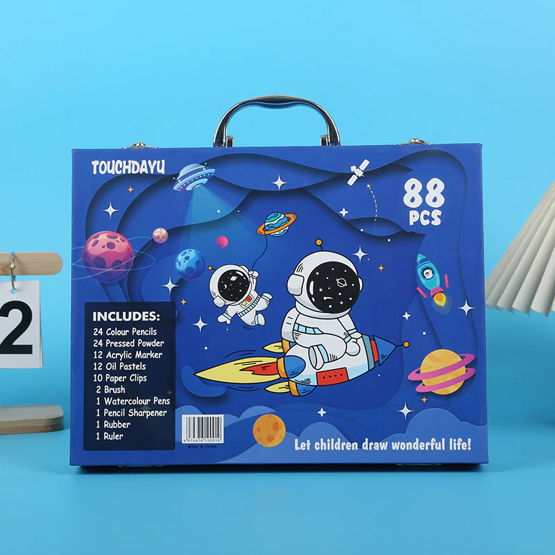 88-Piece Creative Art Case for Little Artists - Image 7