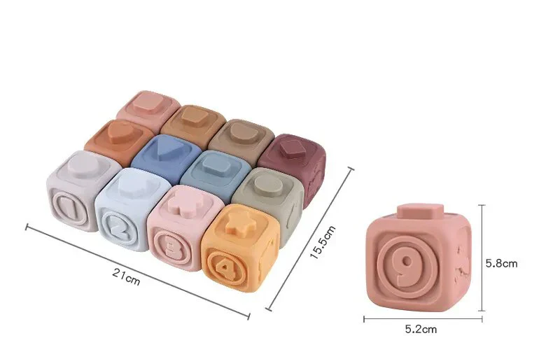 Baby Sensory Stacking Blocks - Image 2