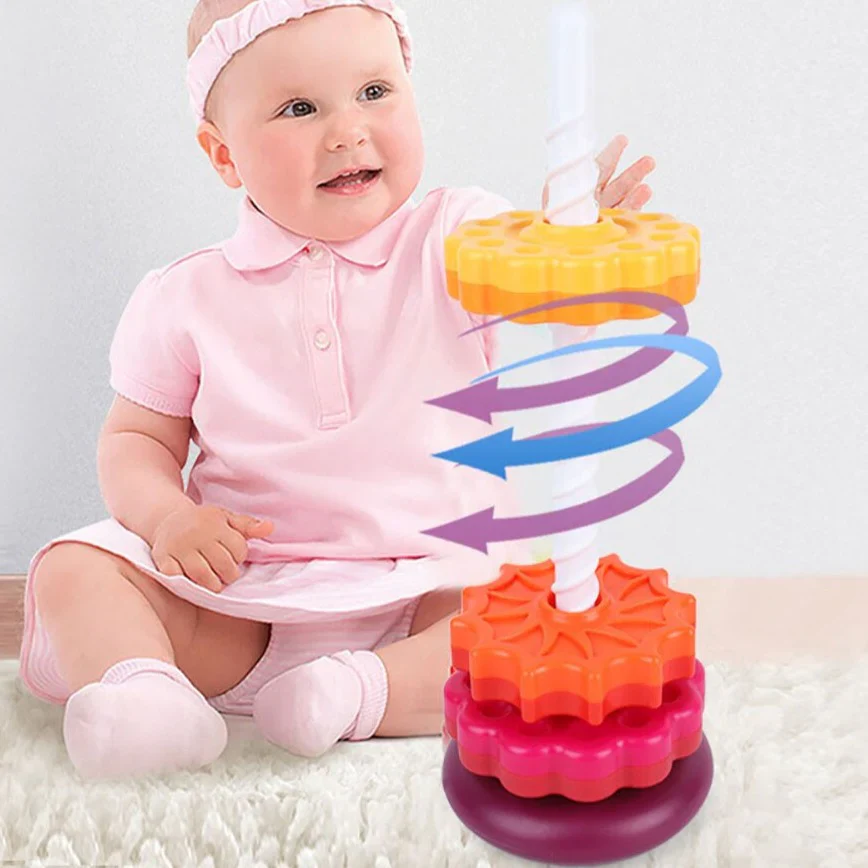 Colorful Spinning Tower – Stack and Learn with Fun - Image 2