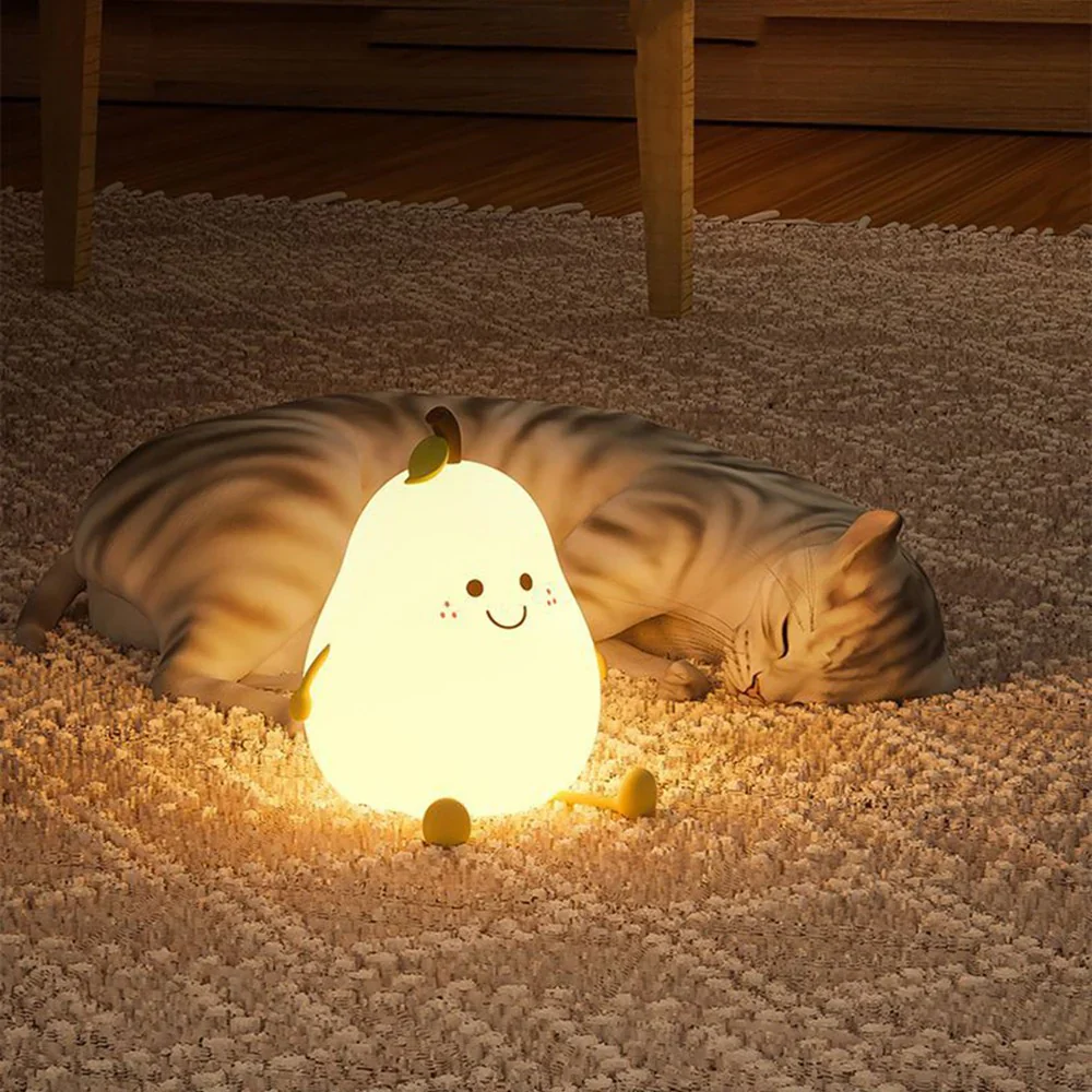 Cozy Pear Night Light – For the Perfect Night's Sleep - Image 2