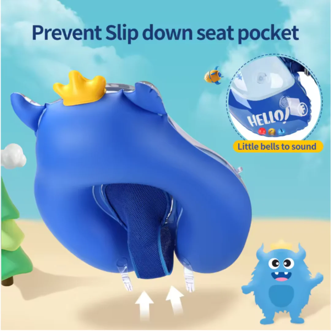 Inflatable Baby Swim Ring with Shoulder Straps & Sun Canopy – Safe Pool Seat for Babies - Image 5