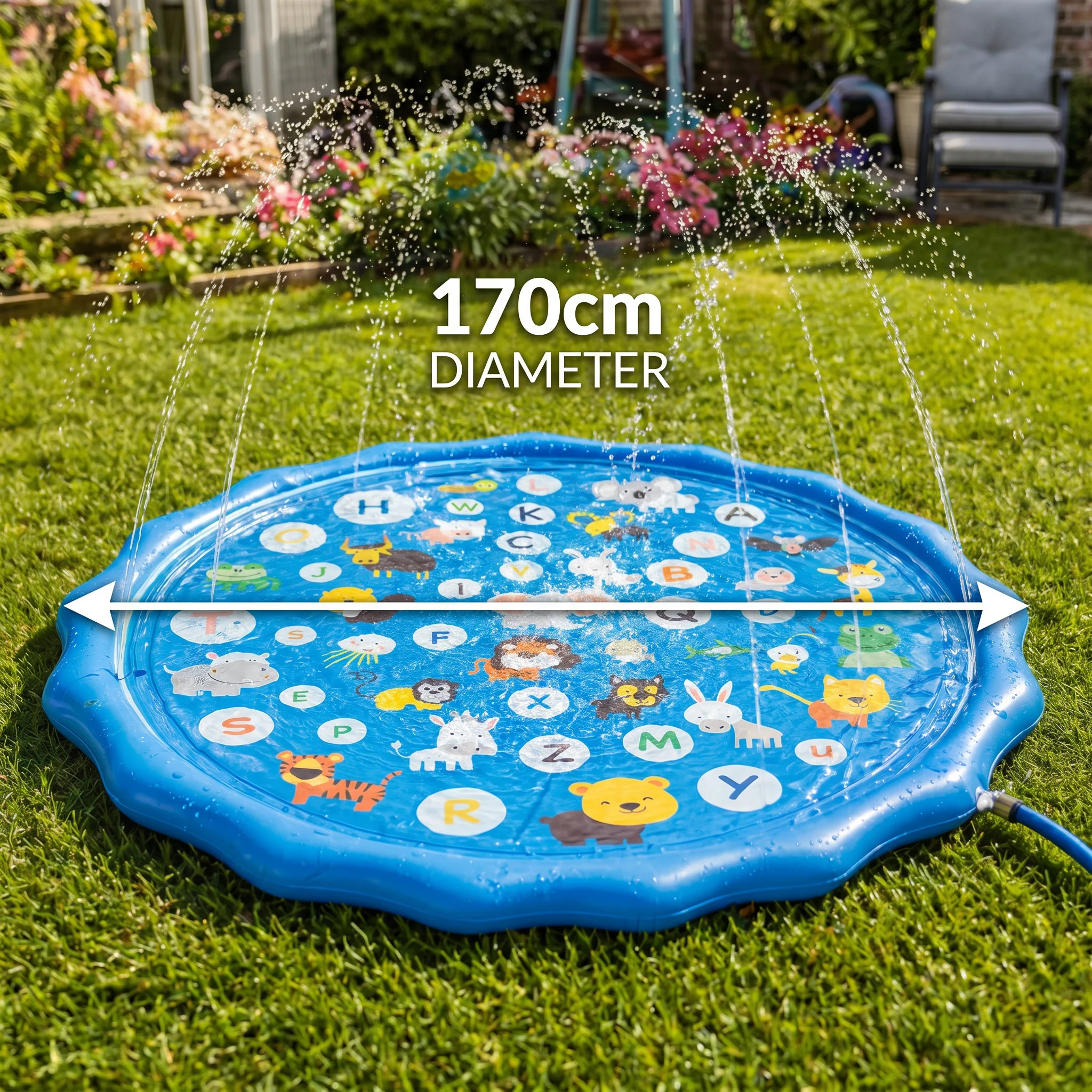 Inflatable Kids Splash Pad with Sprinkler – Outdoor Water Play Mat for Garden & Beach - Image 7
