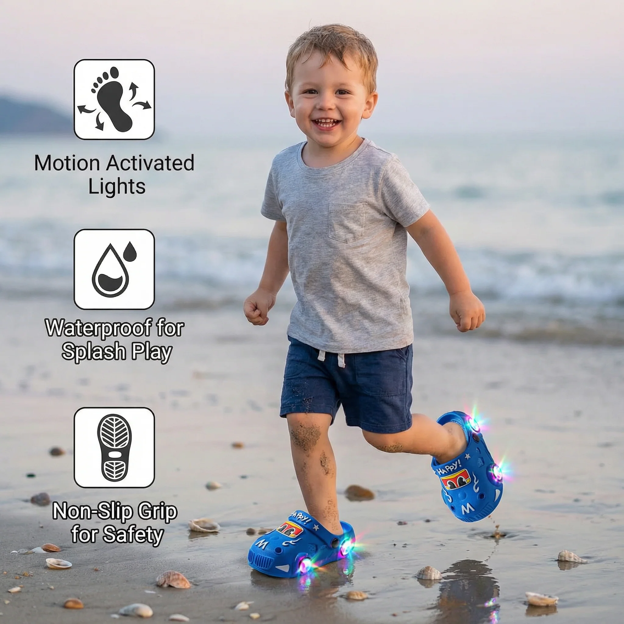Light-Up Car Kids Slides – Non-Slip Bath Slippers - Image 4