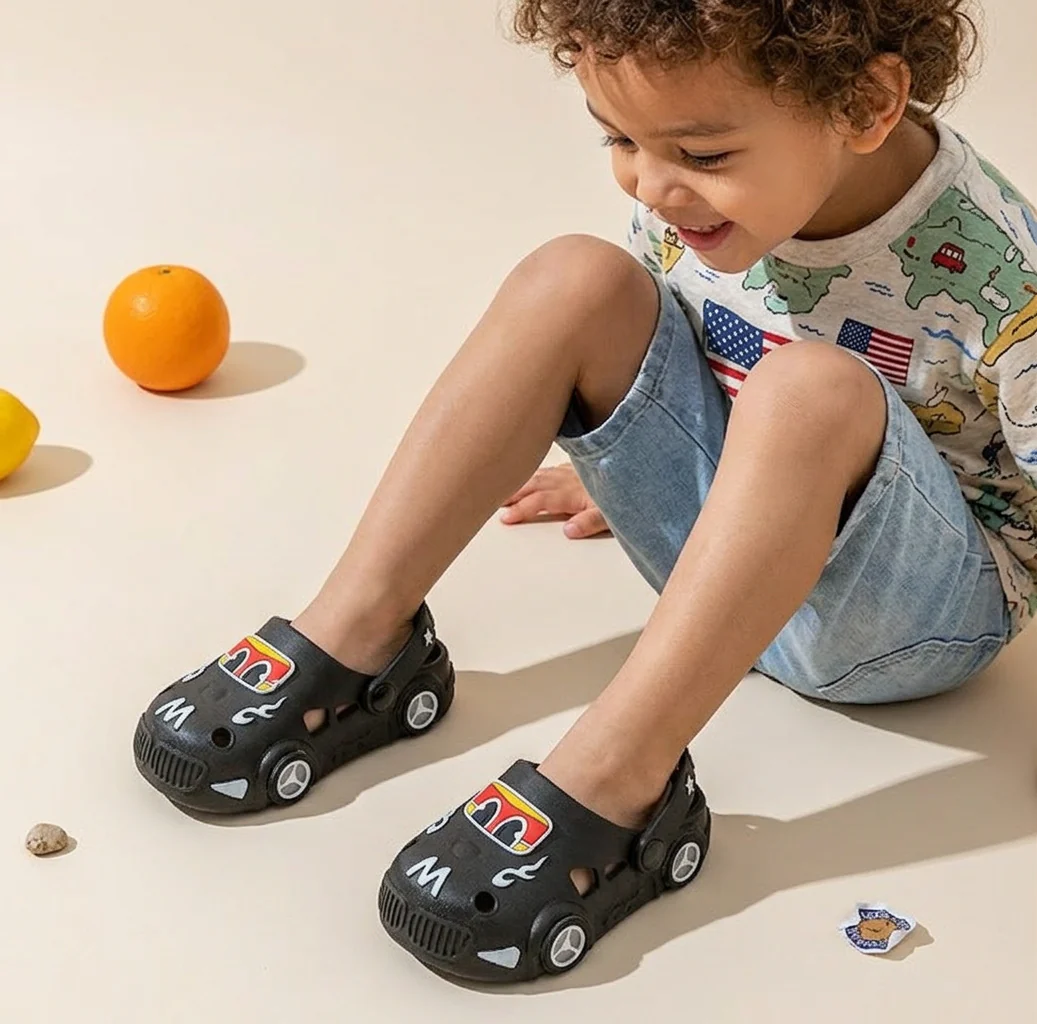 Light-Up Car Kids Slides – Non-Slip Bath Slippers - Image 7