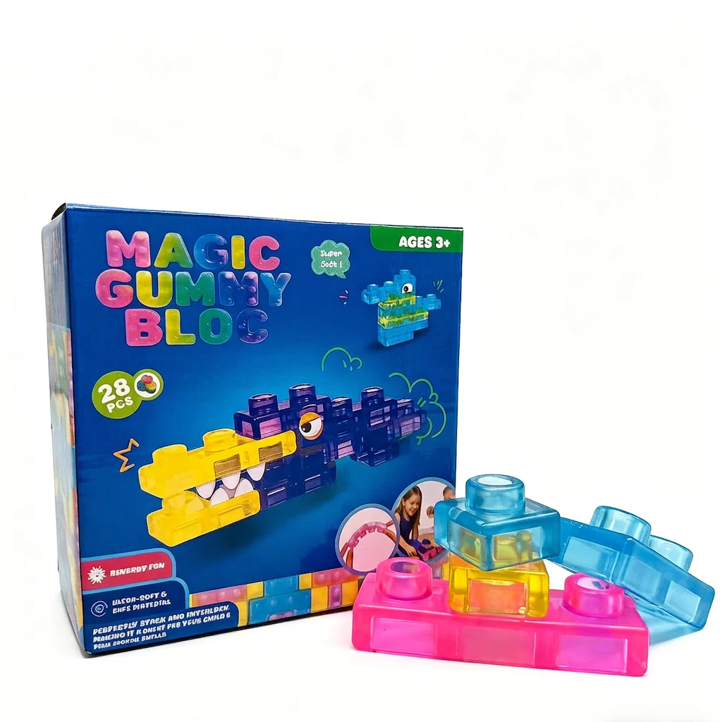 Magical gummy blocks, soft building blocks for children - Image 7