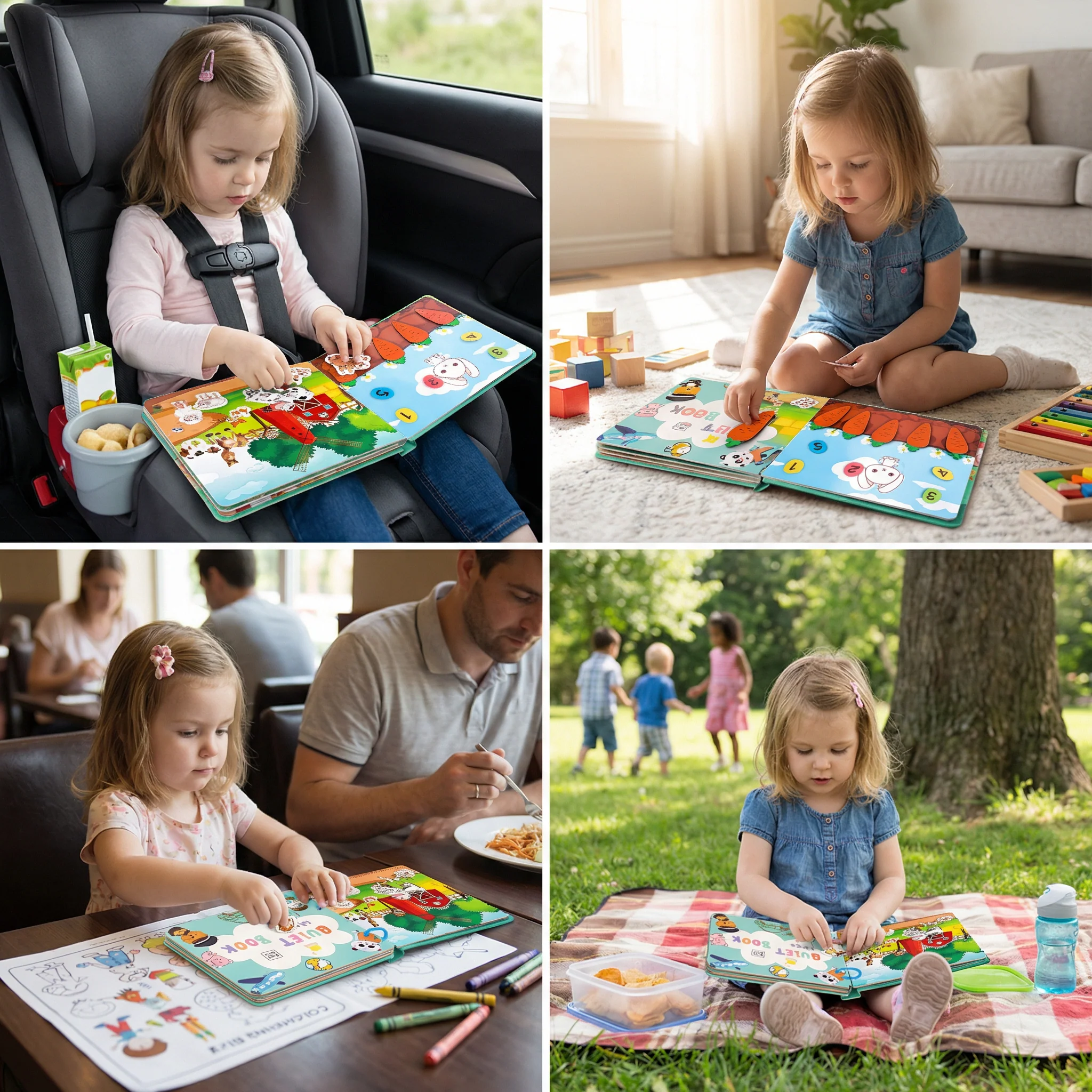 Montessori Reusable Sticker Book for Kids – Learning & Activity Busy Book - Image 4