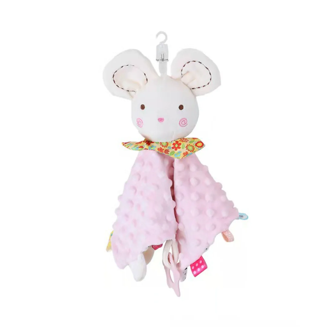 Soothing plush cuddly blanket with rattle - Image 2