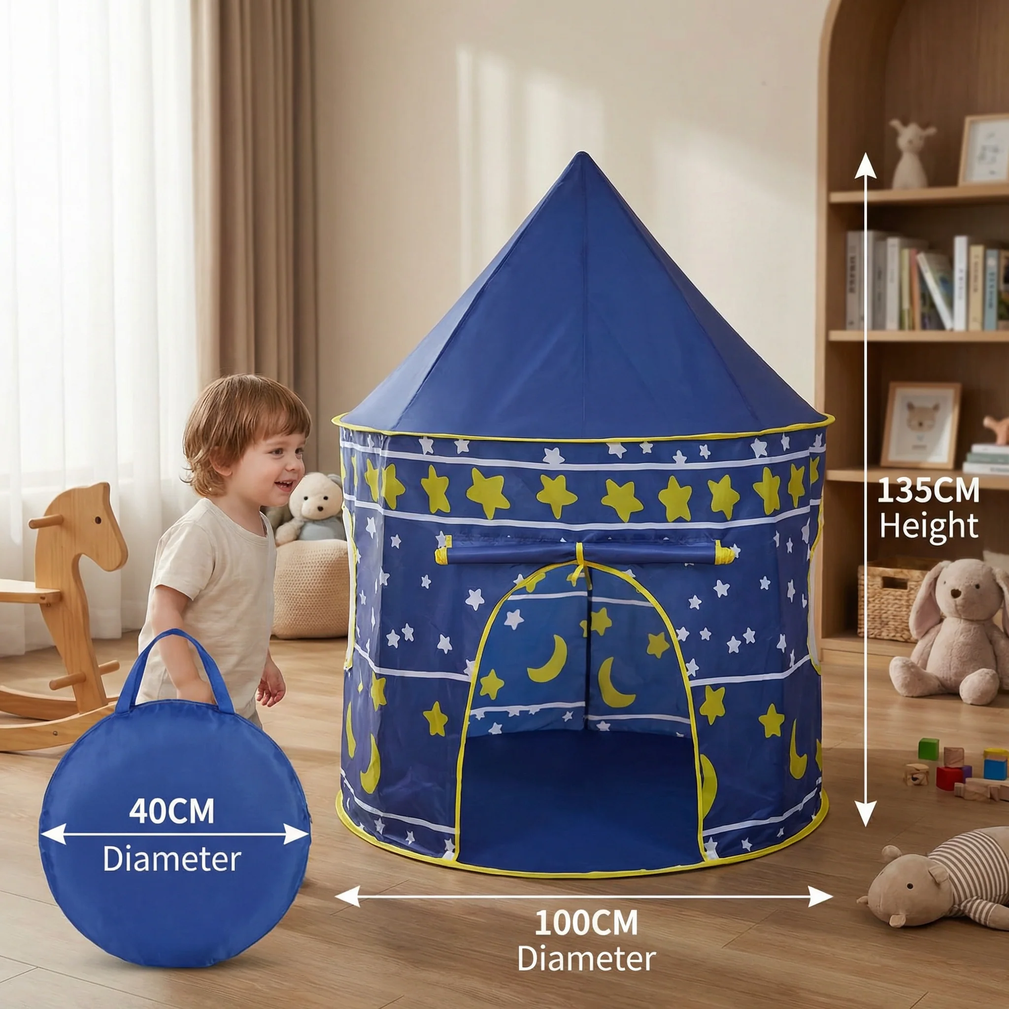 Starry Sky Kids Play Tent – Magical Castle for Little Adventurers (Indoor & Outdoor) - Image 5