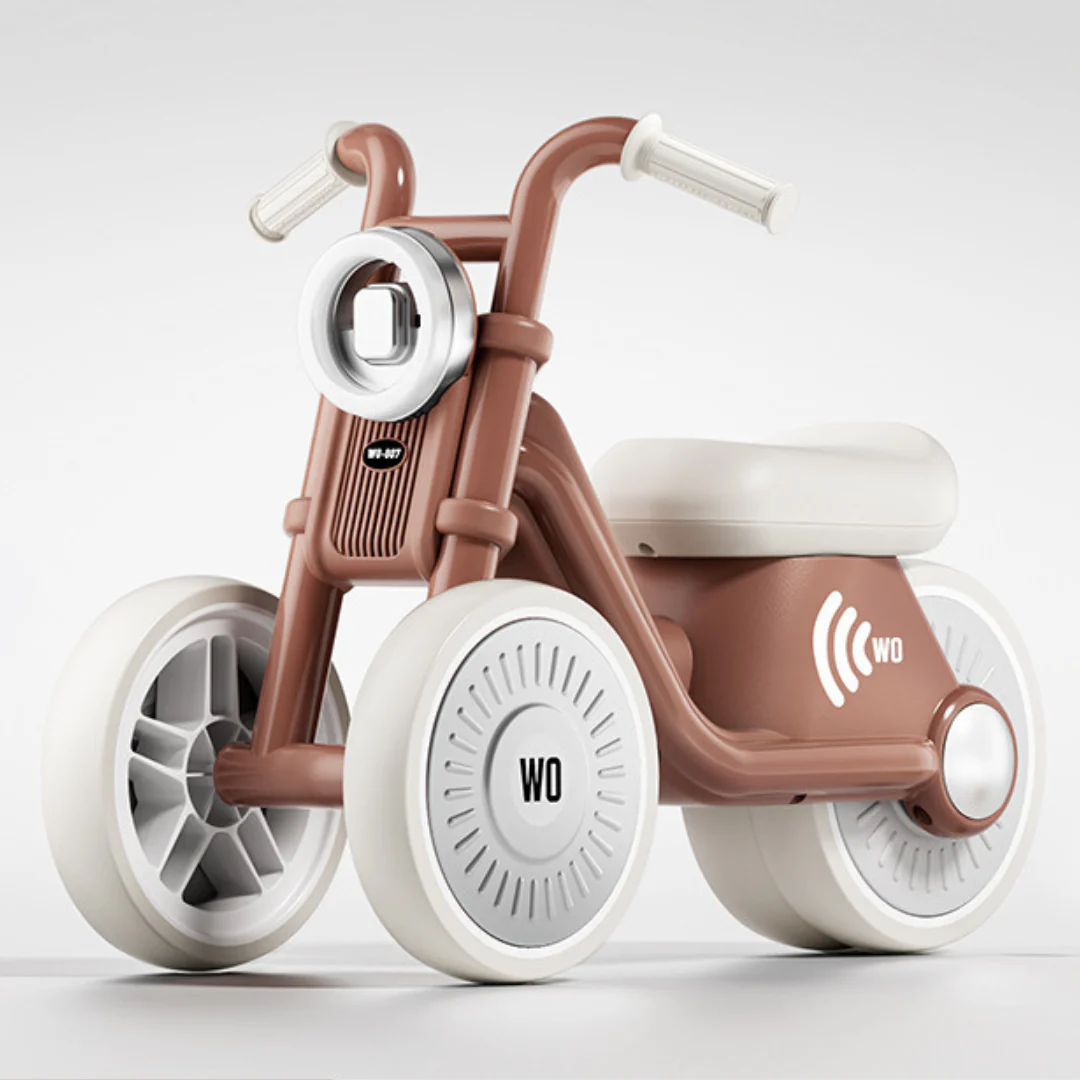 Stylish Kids Tricycle – Silent Wheels with LED Lights - Image 6