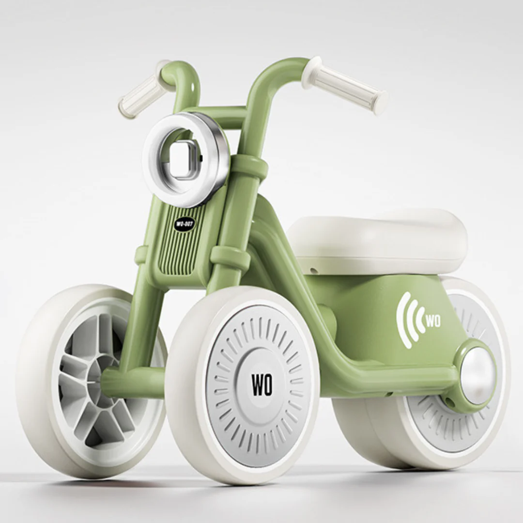 Stylish Kids Tricycle – Silent Wheels with LED Lights - Image 7