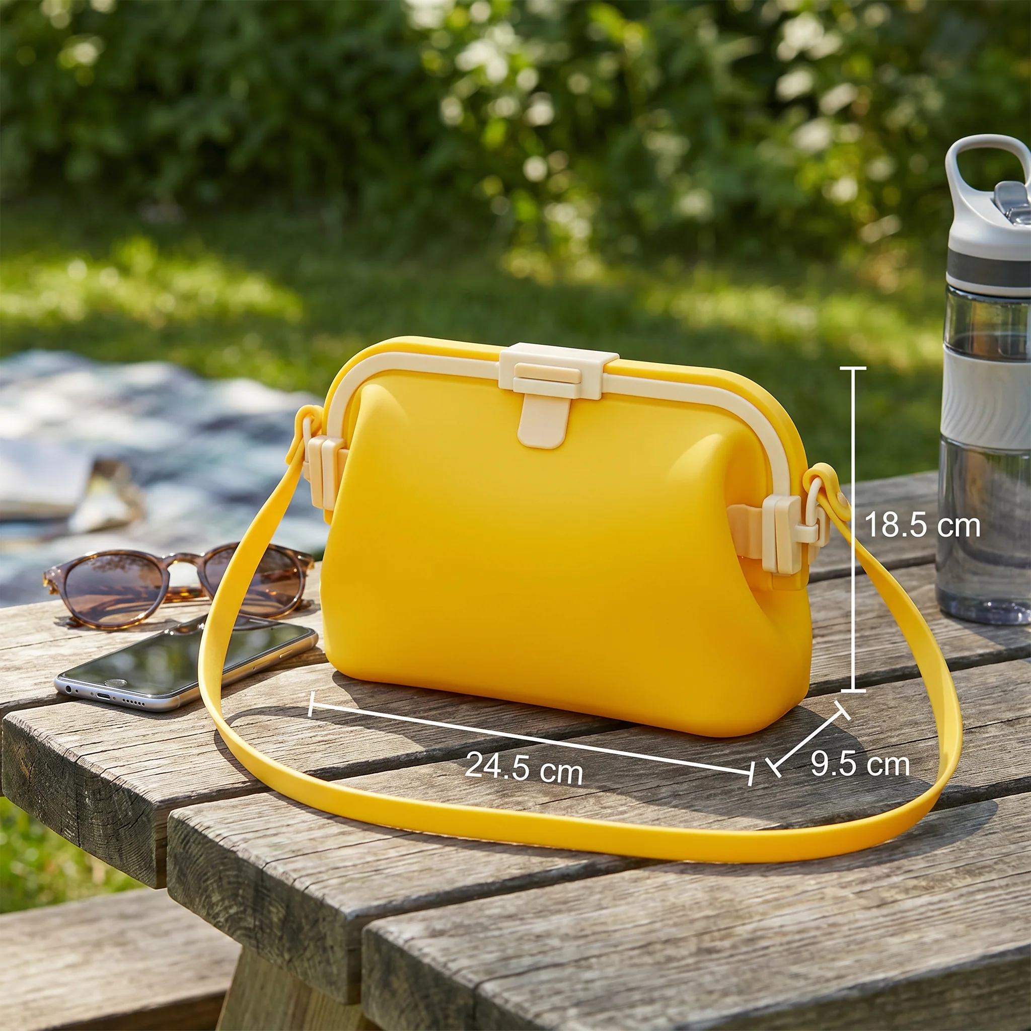 Waterproof silicone storage bag with shoulder strap - Image 5
