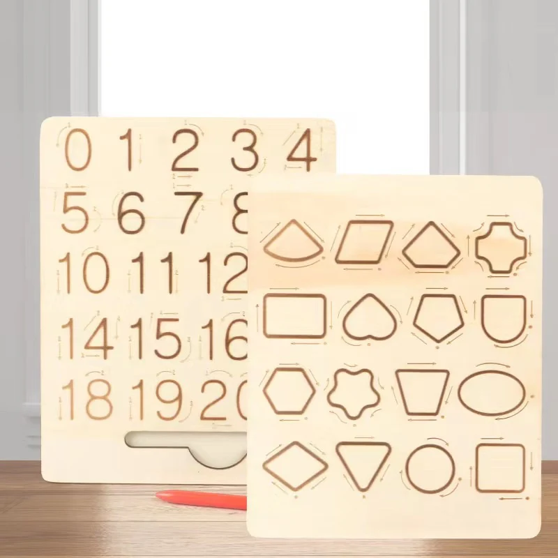 Wooden Numbers & Shapes Board - Image 2