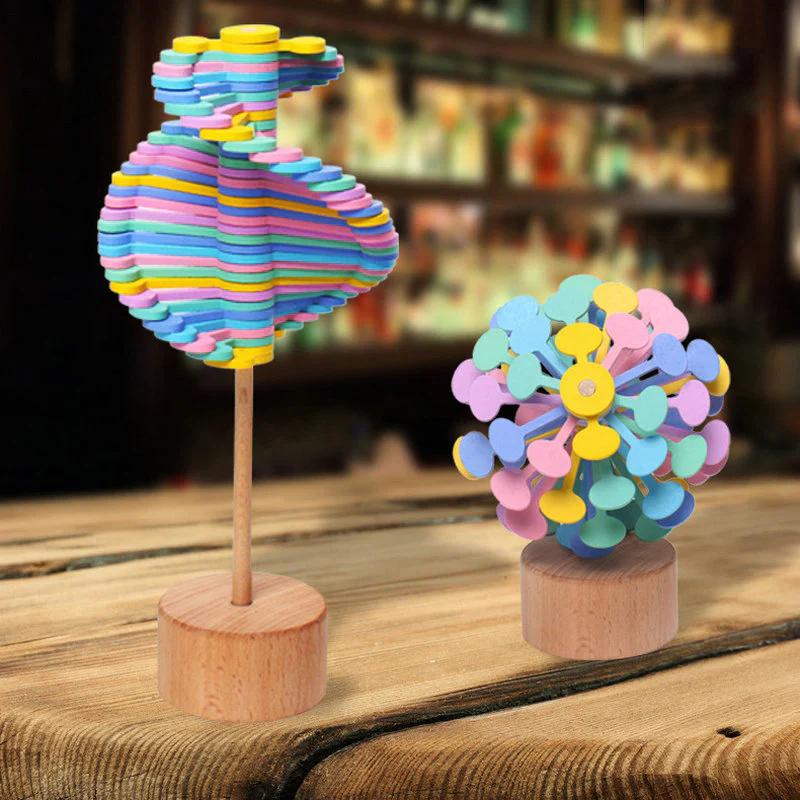 Wooden Spinner Toy - Relaxation and Focus Enhancer - Image 2